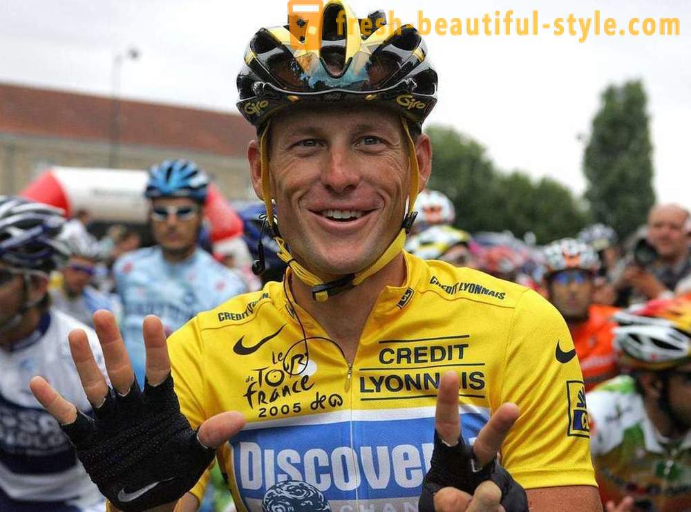 Lance Armstrong: o biografie, cariera, ciclist care lupta impotriva cancerului, și cărți foto