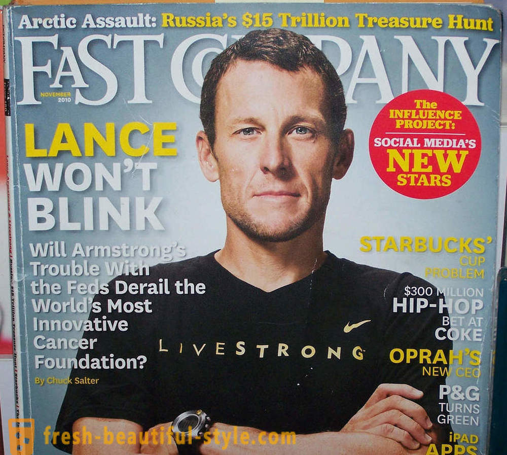 Lance Armstrong: o biografie, cariera, ciclist care lupta impotriva cancerului, și cărți foto