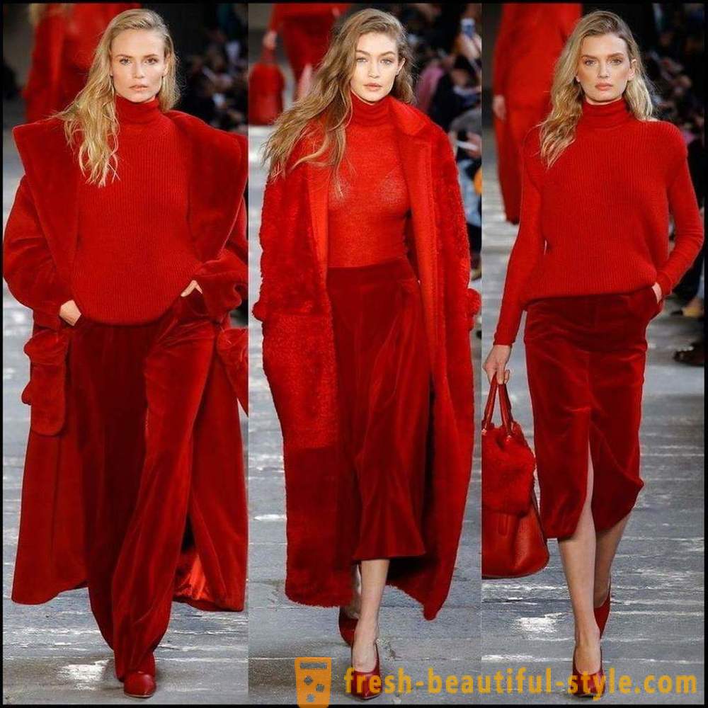 Culoarea roșie în haine: ce se întâmplă, ideea de a elabora seturi