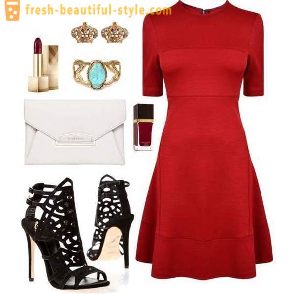 Cele mai bune accesorii rochie roșie: fotografii și sfaturi