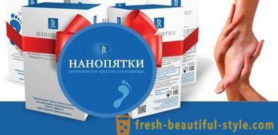 Pedichiură cosmetice „Nanopyatki“: comentarii, instrucțiuni de utilizare și compoziția