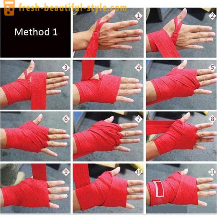 Cum de a bandajat în mod corespunzător mâinile împachetări încheietura mâinii