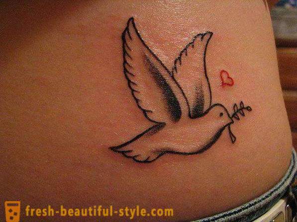 Tattoo „porumbel“: Implicații pentru băieți și fete, istorie și recomandări