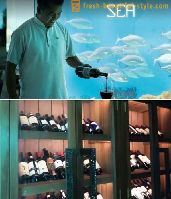 Restaurant de lux subacvatic din Maldive