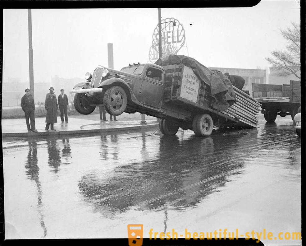Colectarea foto de accidente pe drumurile din America, în anii 1930-1950
