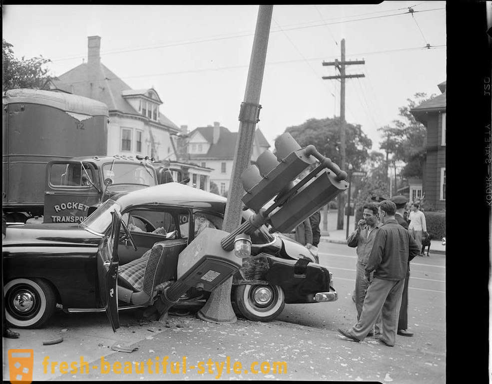Colectarea foto de accidente pe drumurile din America, în anii 1930-1950