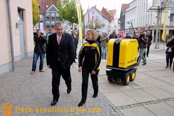 În Germania, am creat un robot-asistent poștași și curieri