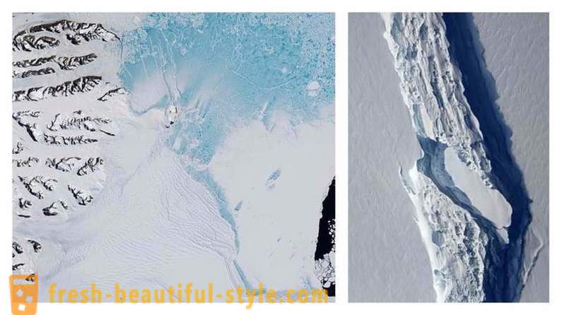 Iceberg din Antarctica a rupt o suprafață de mai mult de doi dintre Moscova