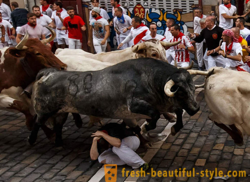 Cum a fost desfășurarea anuală a tauri din Pamplona, ​​Spania
