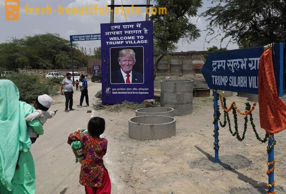 Satul fi numit după Trump, în schimbul toalete