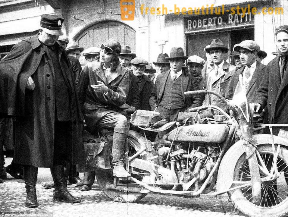Indiana Jones intr-o fusta: prima femeie de a conduce în jurul valorii de 80 de țări în 1920