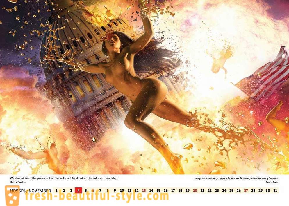 Showman norocos Lee a lansat un calendar erotic, de asteptare pentru Rusia în America și în lume
