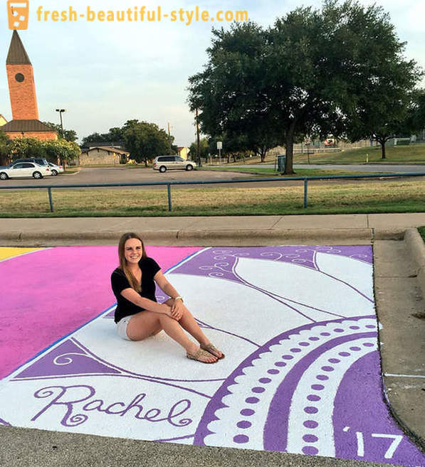 Studenții americani au fost lăsate să picteze propriul spațiu de parcare