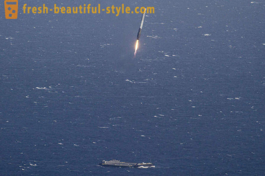 Falcon-9 zbor și aterizare