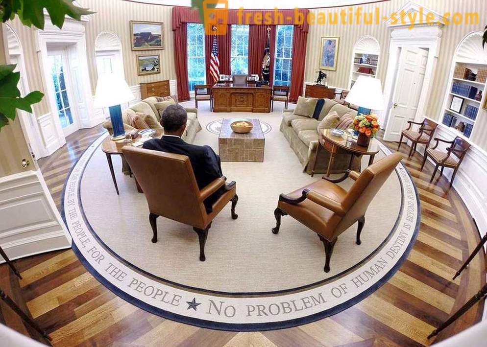 In interiorul Casei Albe - reședința oficială a președintelui SUA
