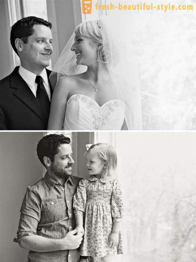 Tatăl și fiica recreat fotografii de nunta după moartea mamei mele