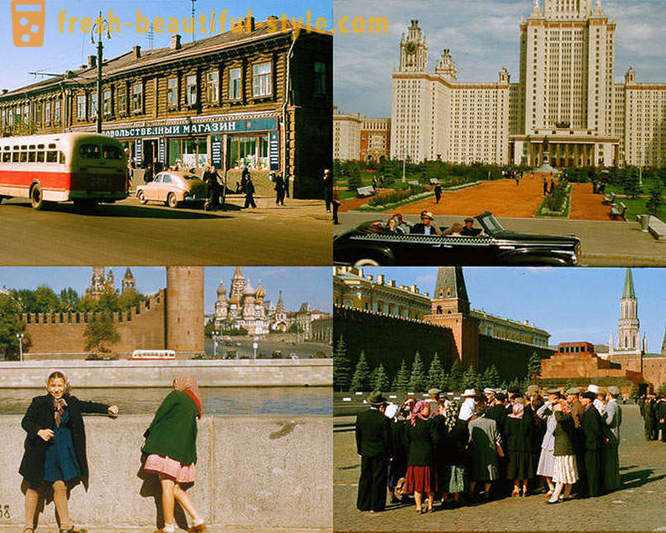 Moscova, 1956, în fotografii de Jacques Dyupake