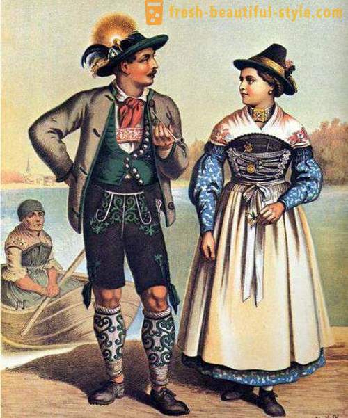 Costume naționale germane pentru femei, bărbați și copii. confectii etnice