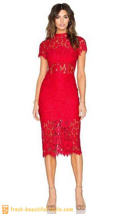 Red rochie caz: cea mai bună combinație, în special selectarea și recomandarea