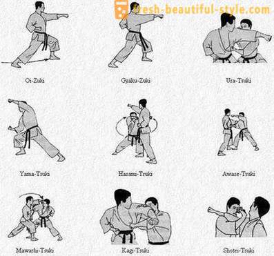 Karate: tehnici și numele lor