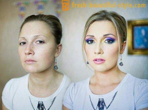 Înainte și după: make-up ca un mijloc de schimbare a aspectului