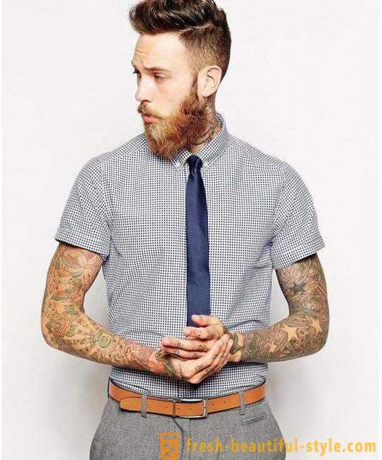 Tie un tricou cu mânecă scurtă pe această temă. Purtarea cravată cu cămașă cu maneci scurte (foto). Pot purta o cravată cu un tricou cu mâneci scurte pe eticheta?