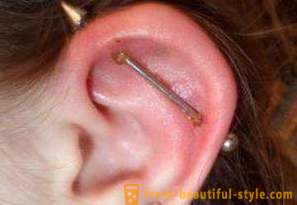 Puncția cartilajului urechii: tratament, efectele