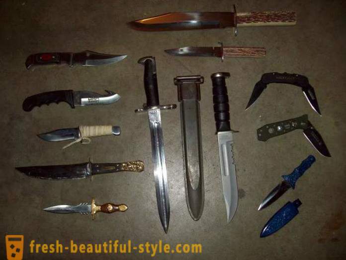 Principalele tipuri de cuțite. Tipuri de cutite pliante
