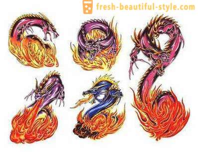 Dragon: Valoarea desene sau modele tatuaj și schițe. Cum de a alege un tatuaj dragon?